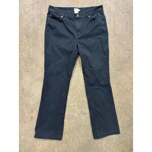 L.L. Bean Canvas Boot Cut Pants Women’s Size 8 Blue 100% Cotton Outdoor Workwear